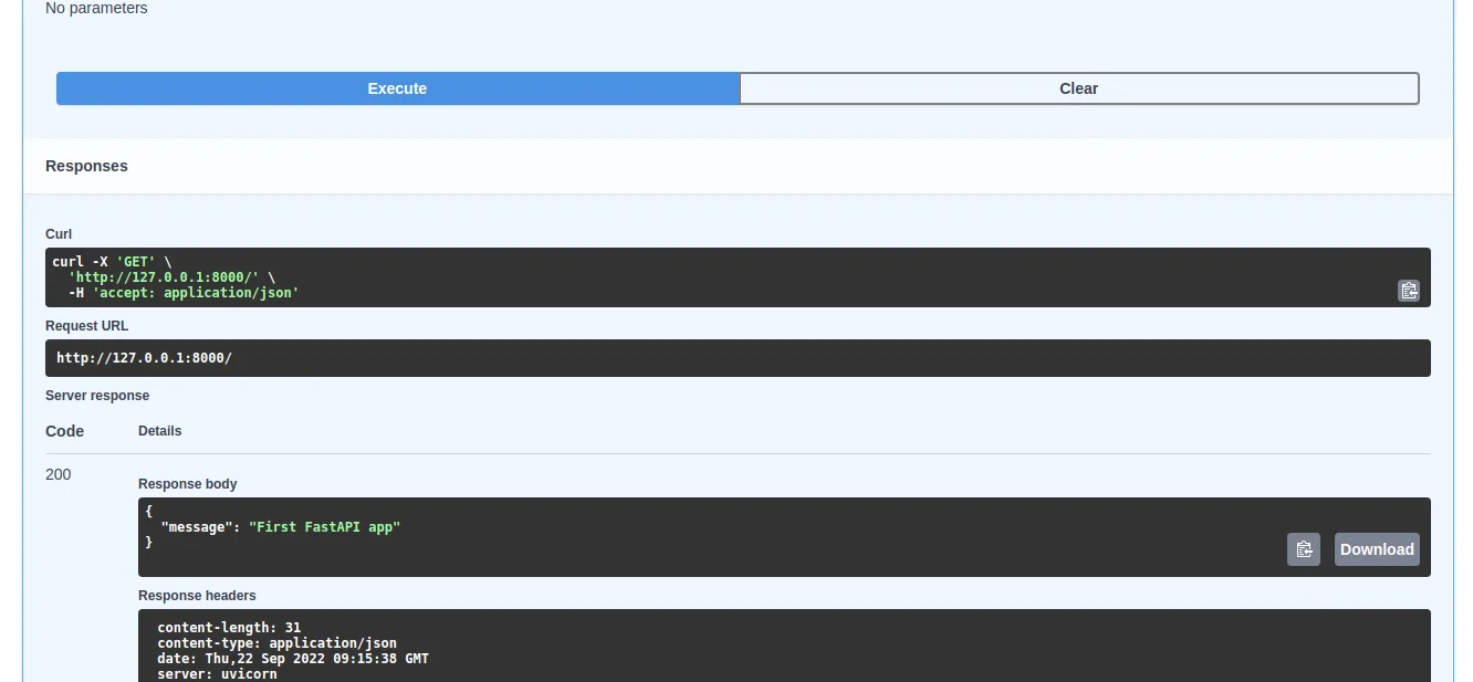CRUD FastAPI app
