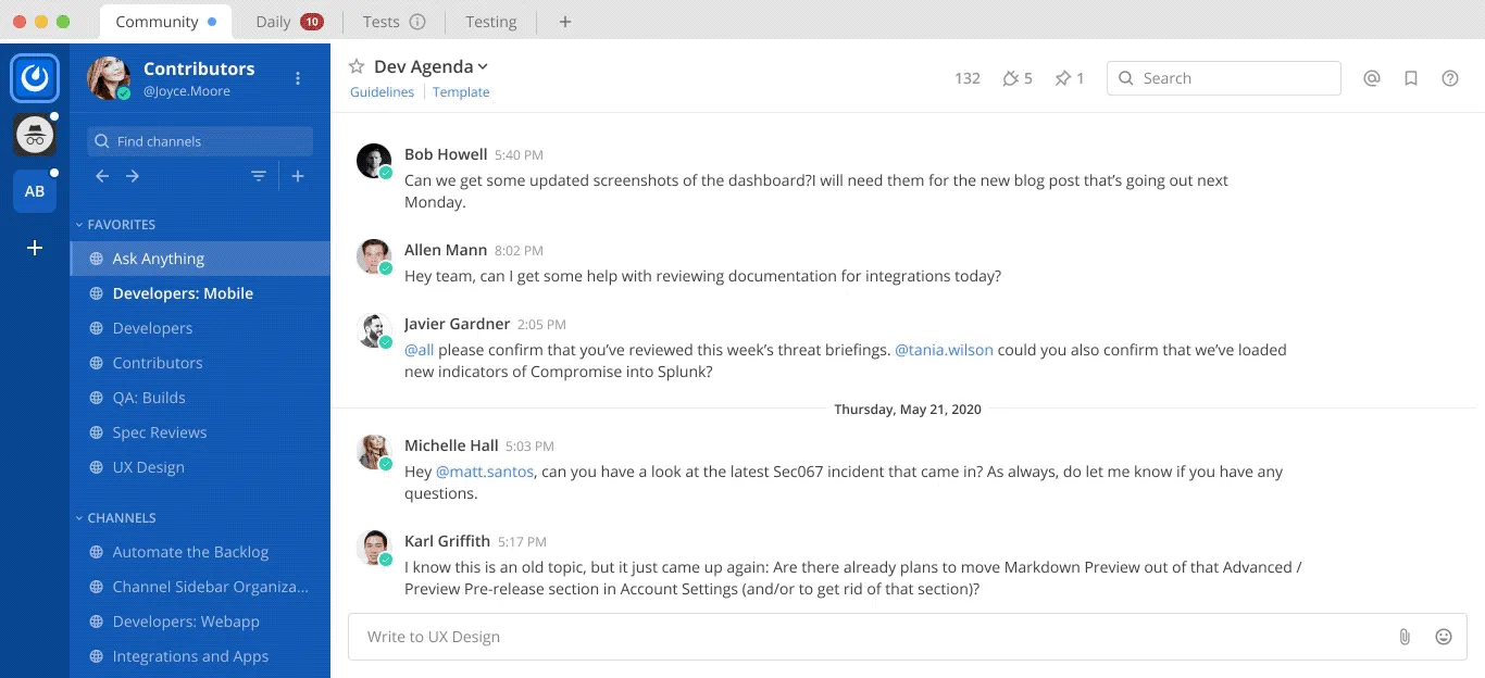Organize your sidebar with custom, collapsible channel categories