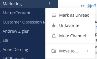 mute channels with high activity