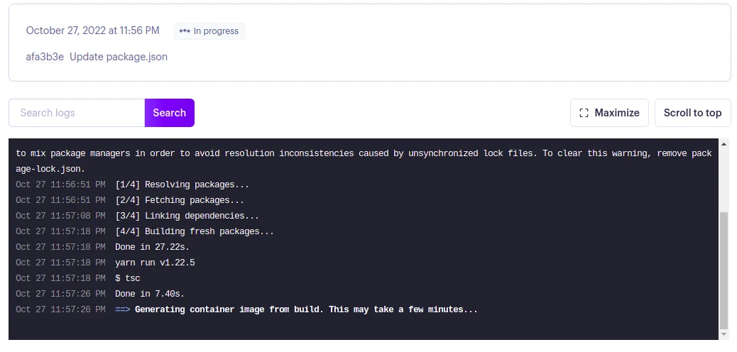 deploy app with Render