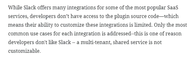 Developer’s Alternative to Slack
