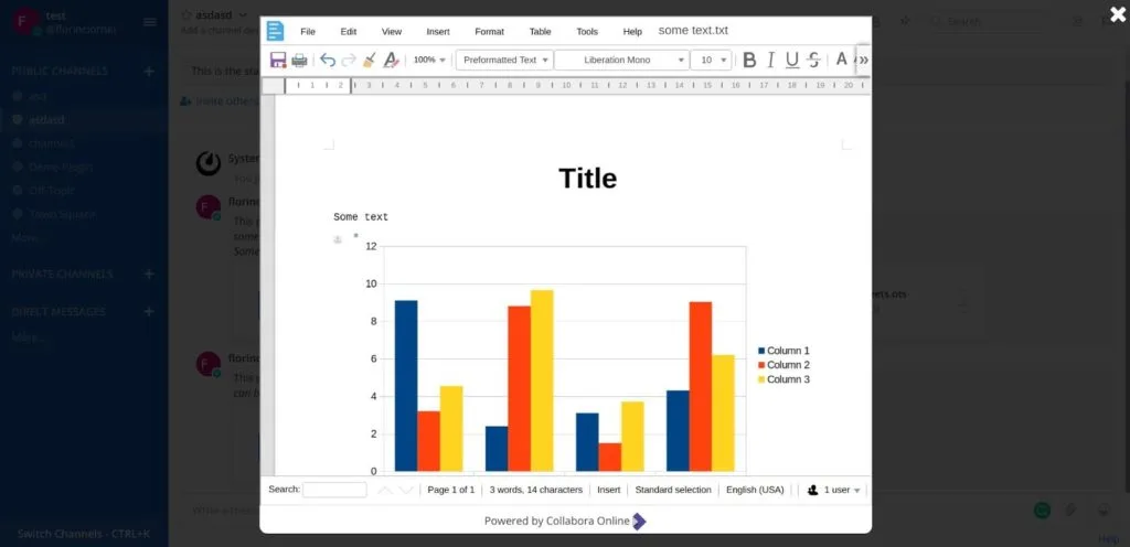 Document sharing and collaboration with the Collabora Mattermost plugin