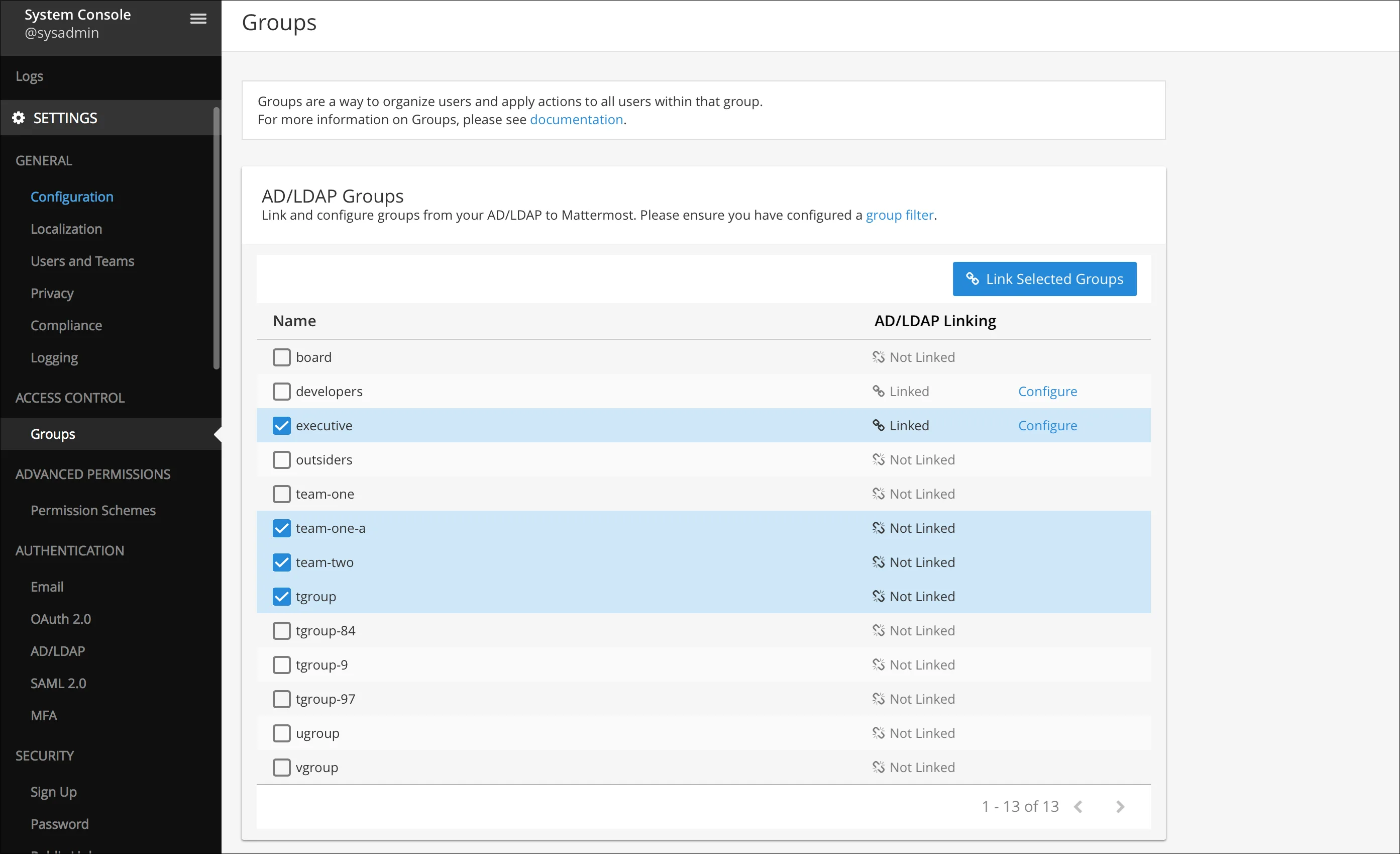 AD LDAP Groups