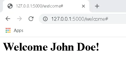 Welcome John Doe!
