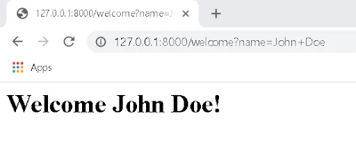 Welcome John Doe!