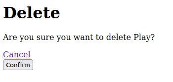 Delete task from todo list
