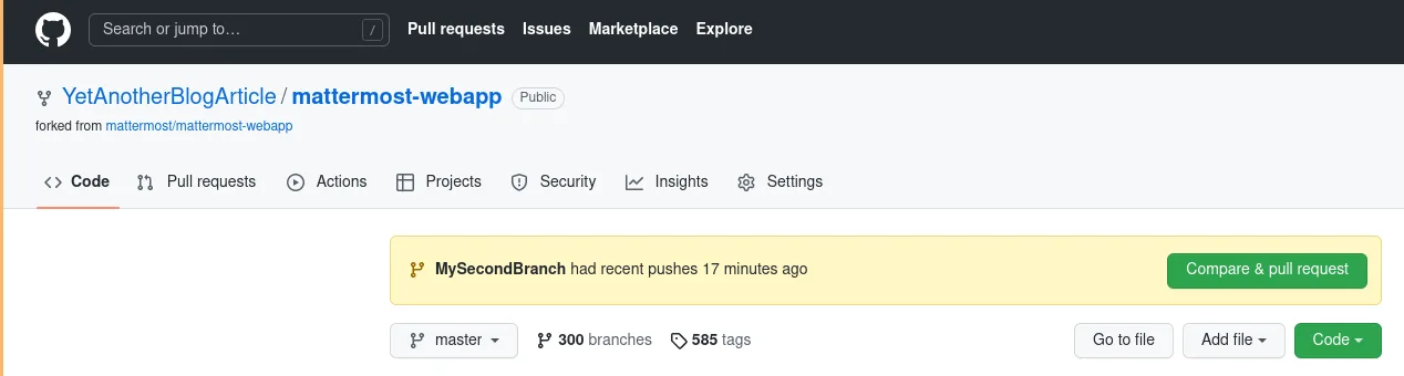 Git pull request