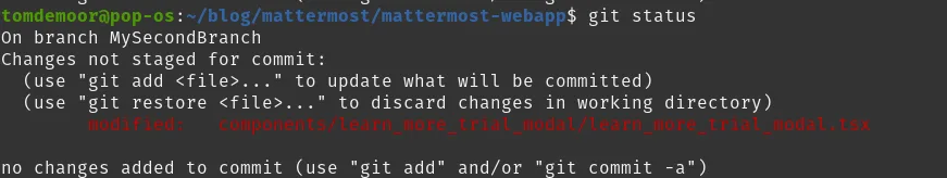 Git status