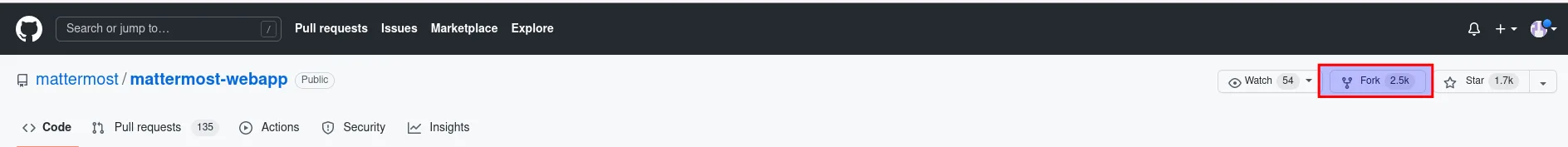GitHub fork
