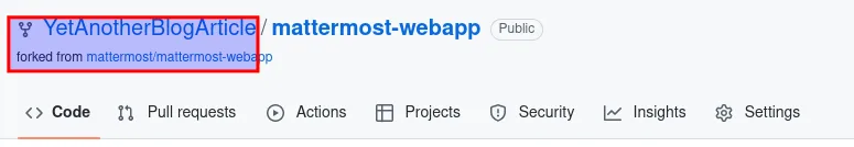 GitHub fork