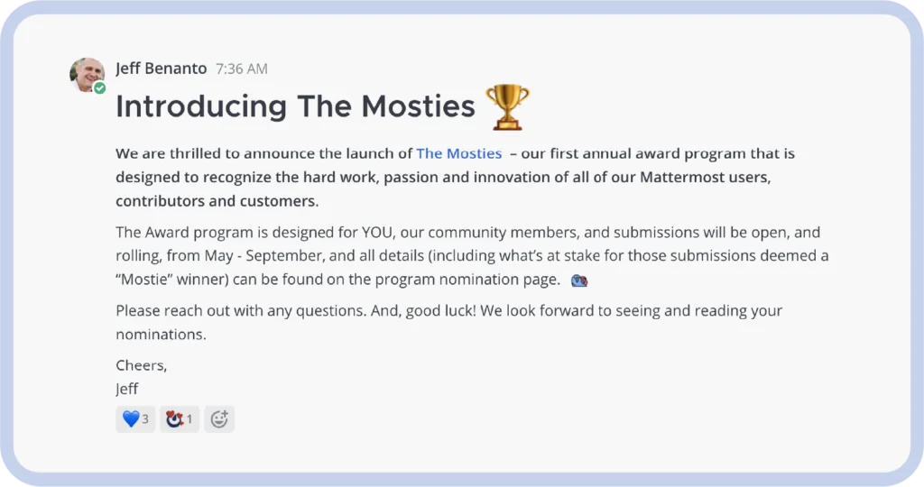 may 2022 built: introducing the mosties