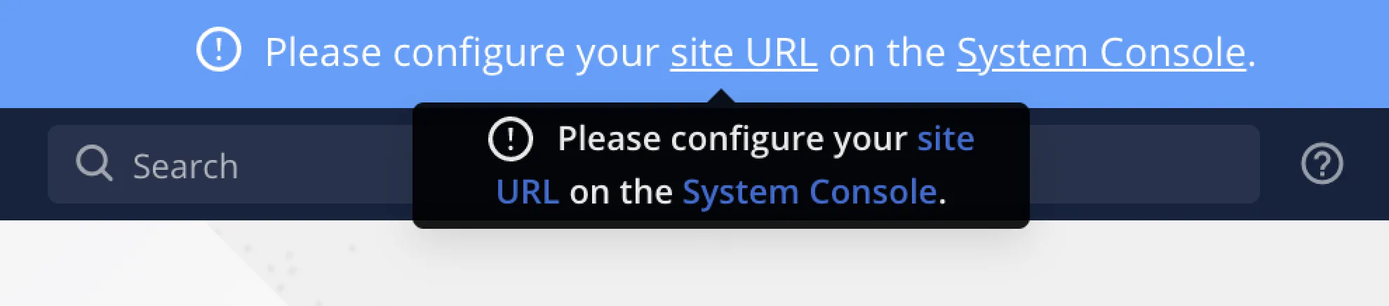 configuration bar