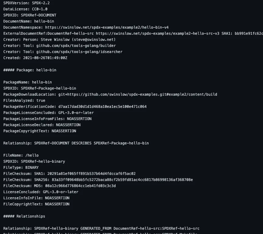Software Package Data eXchange