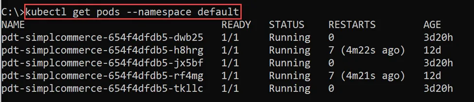 replace default with custom namespace