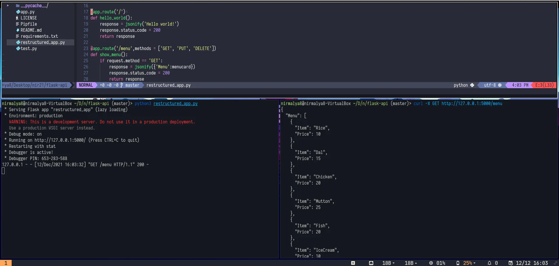 Python Flask
