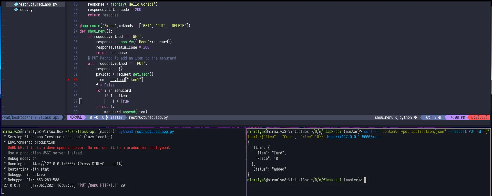 Python Flask