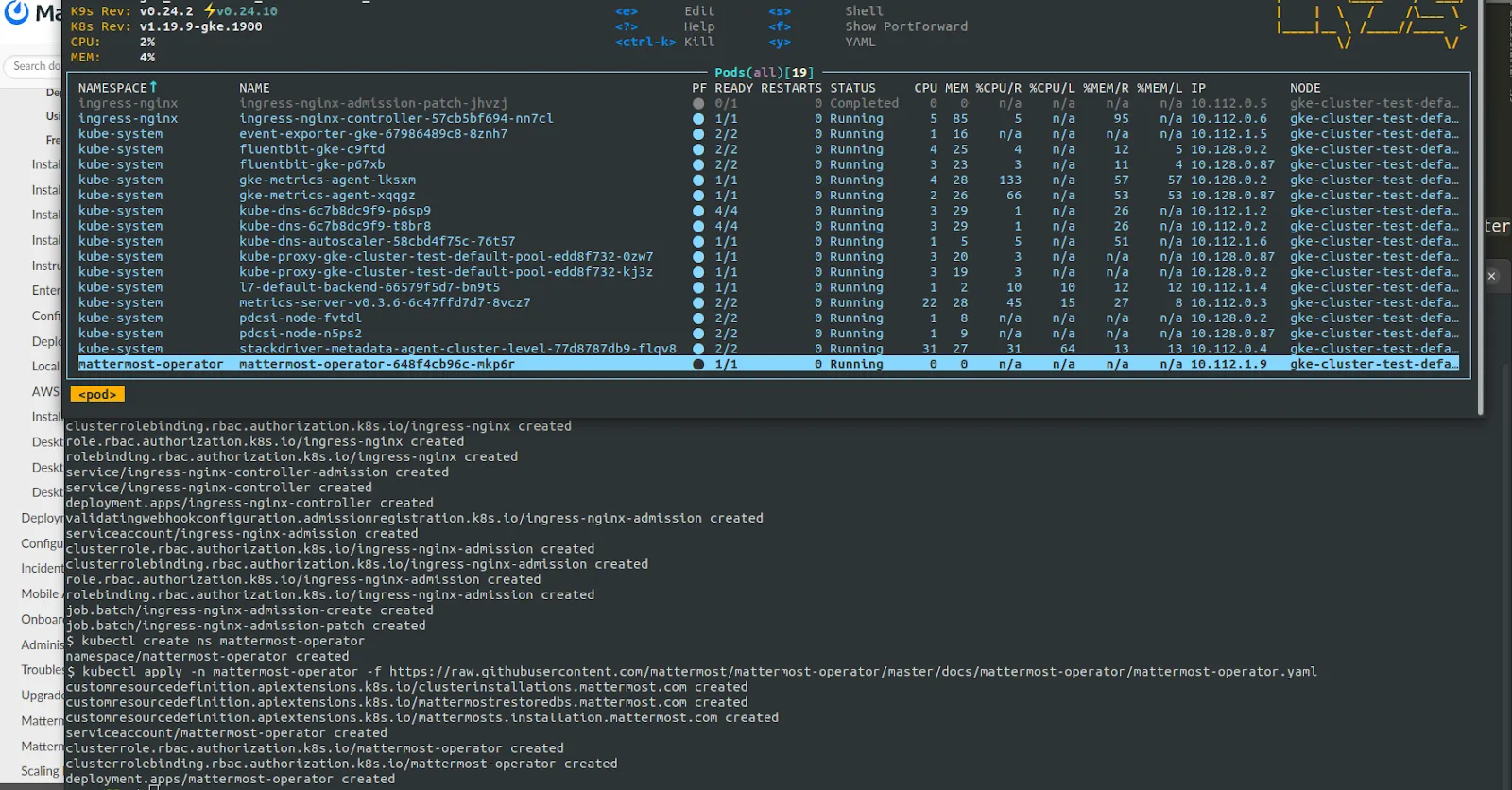 Installing Mattermost on Kubernetes
