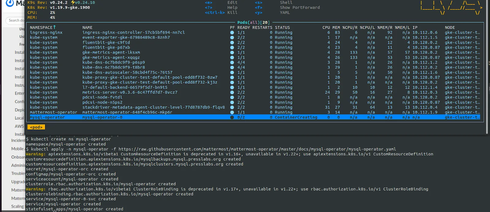 Installing Mattermost on Kubernetes
