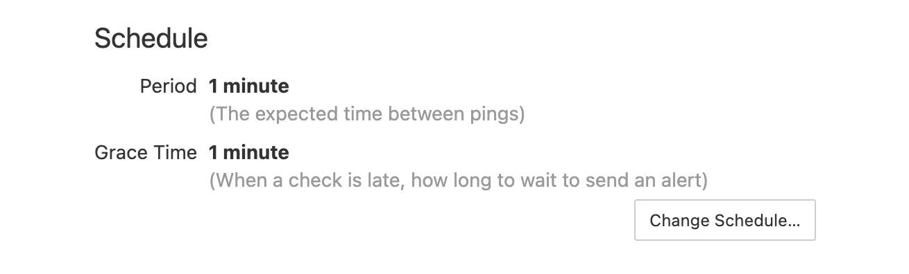 Schedule time between pings