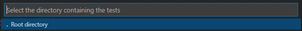 VS Code Test Directory