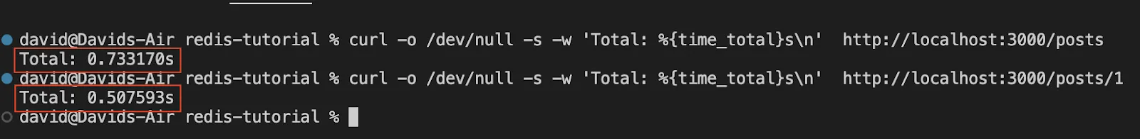 checking response time