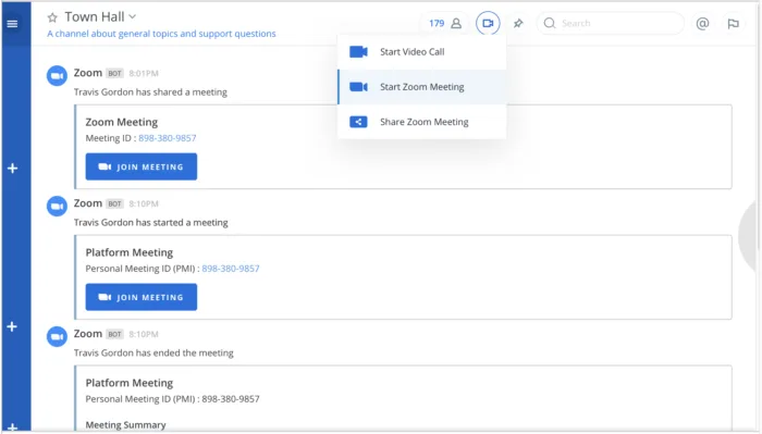 Screenshot of Zoom Bot