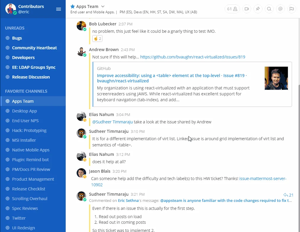 Mattermost 5.12: Infinite scrolling, bot accounts, deeper Jira integration, and more