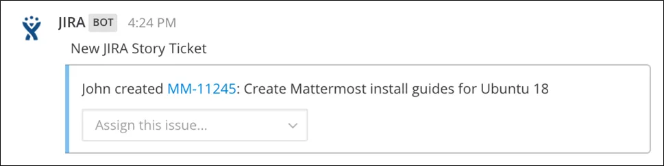 Interactive message menus