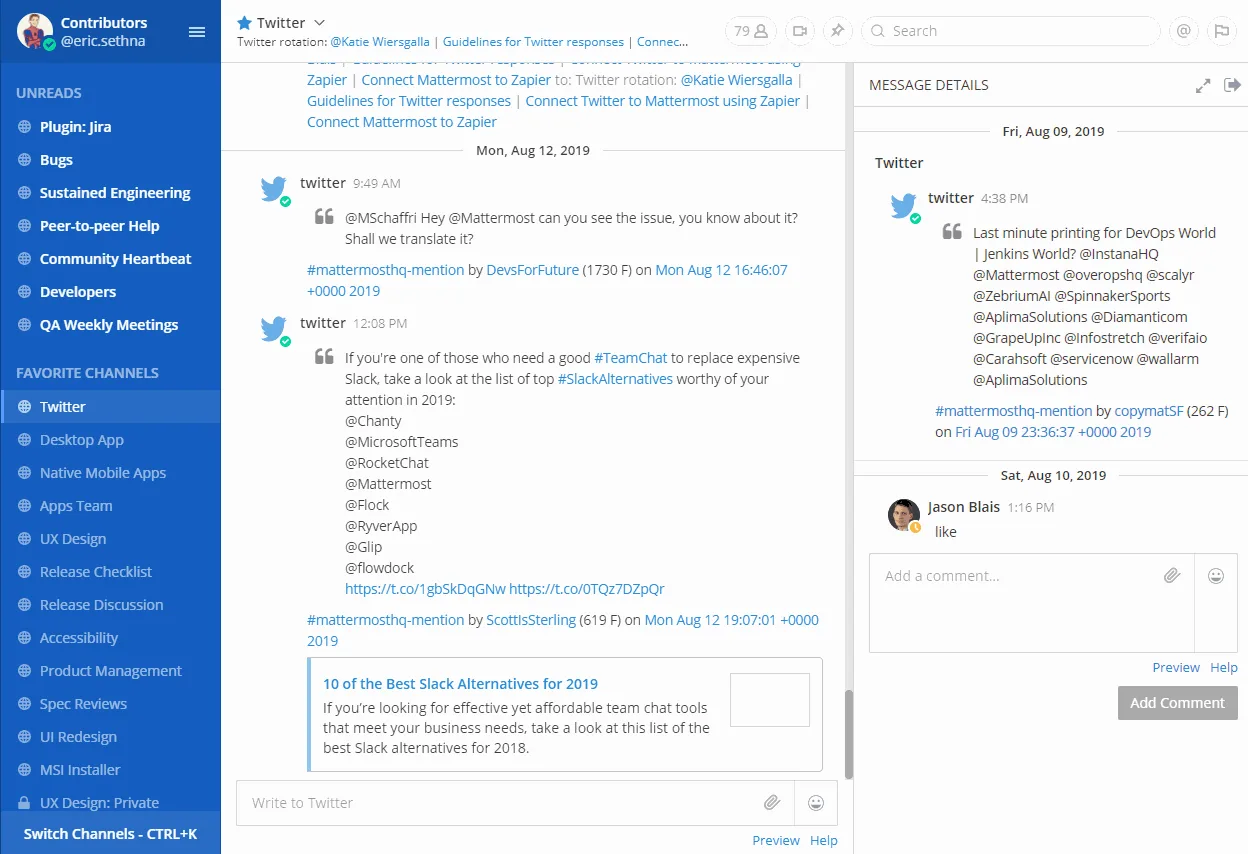 Message navigation