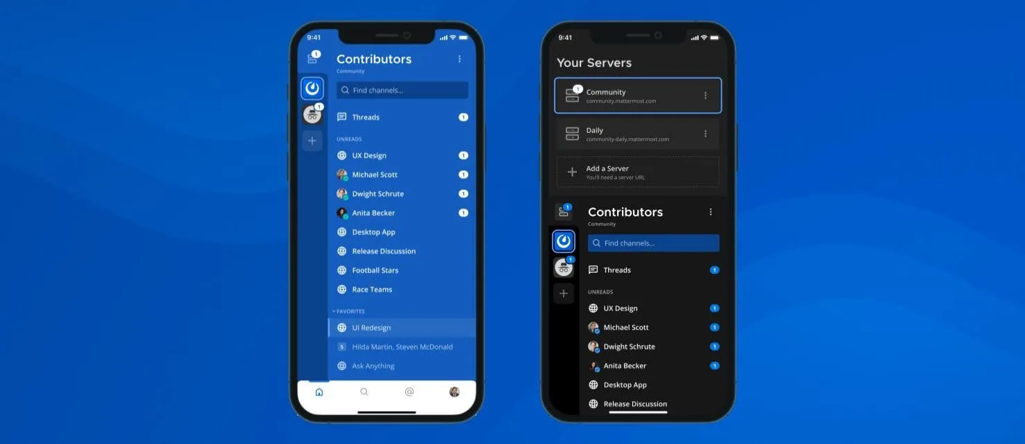 Mattermost mobile app