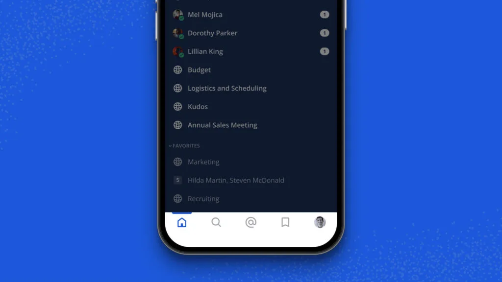 mobile v2 quick access tab bar