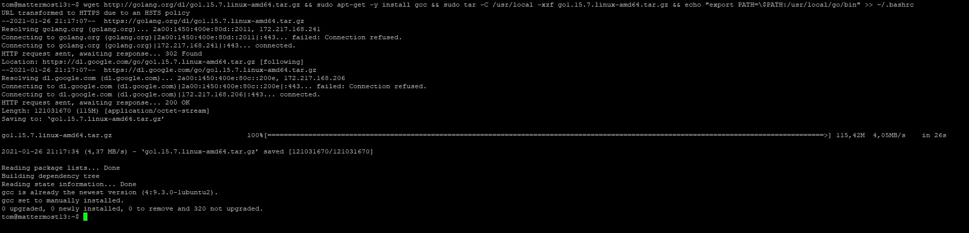 Installing Go
