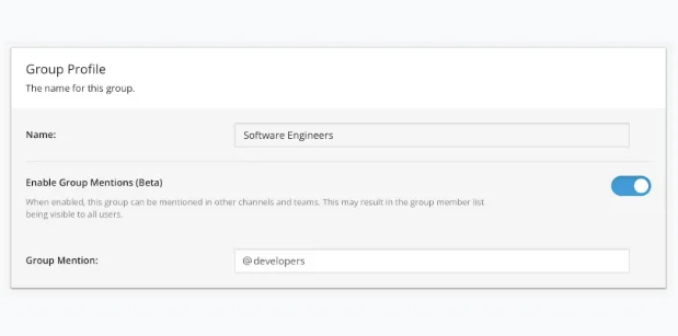 LDAP group mentions