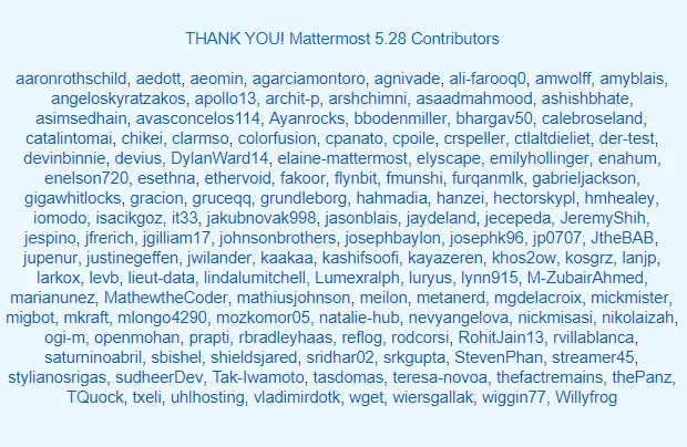 Mattermost 5.28