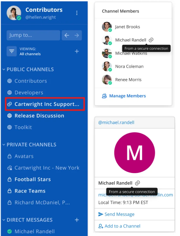 Shared channels