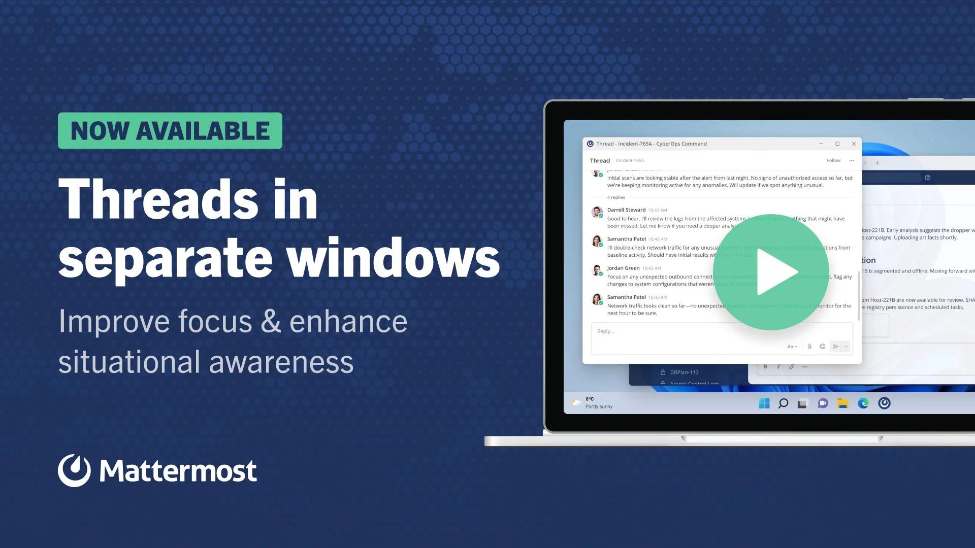 Mattermost v11.2: Multi-window threads for web
