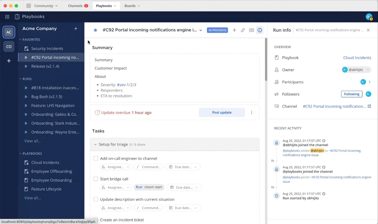 Mattermost v7.3: Playbooks has a new look