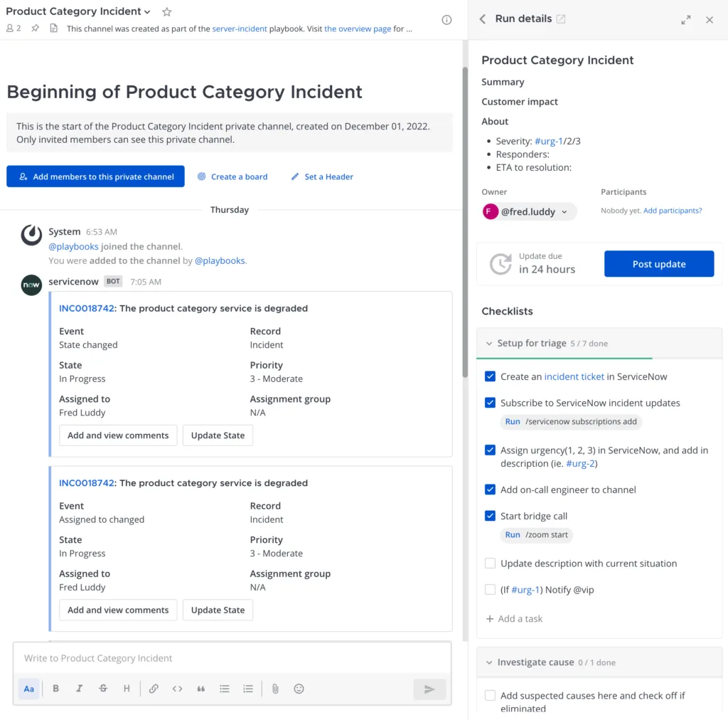 Mattermost v7.7: ServiceNow integration