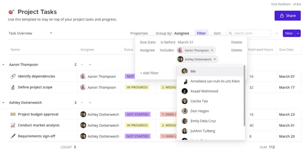 Mattermost v7.8: New Boards features