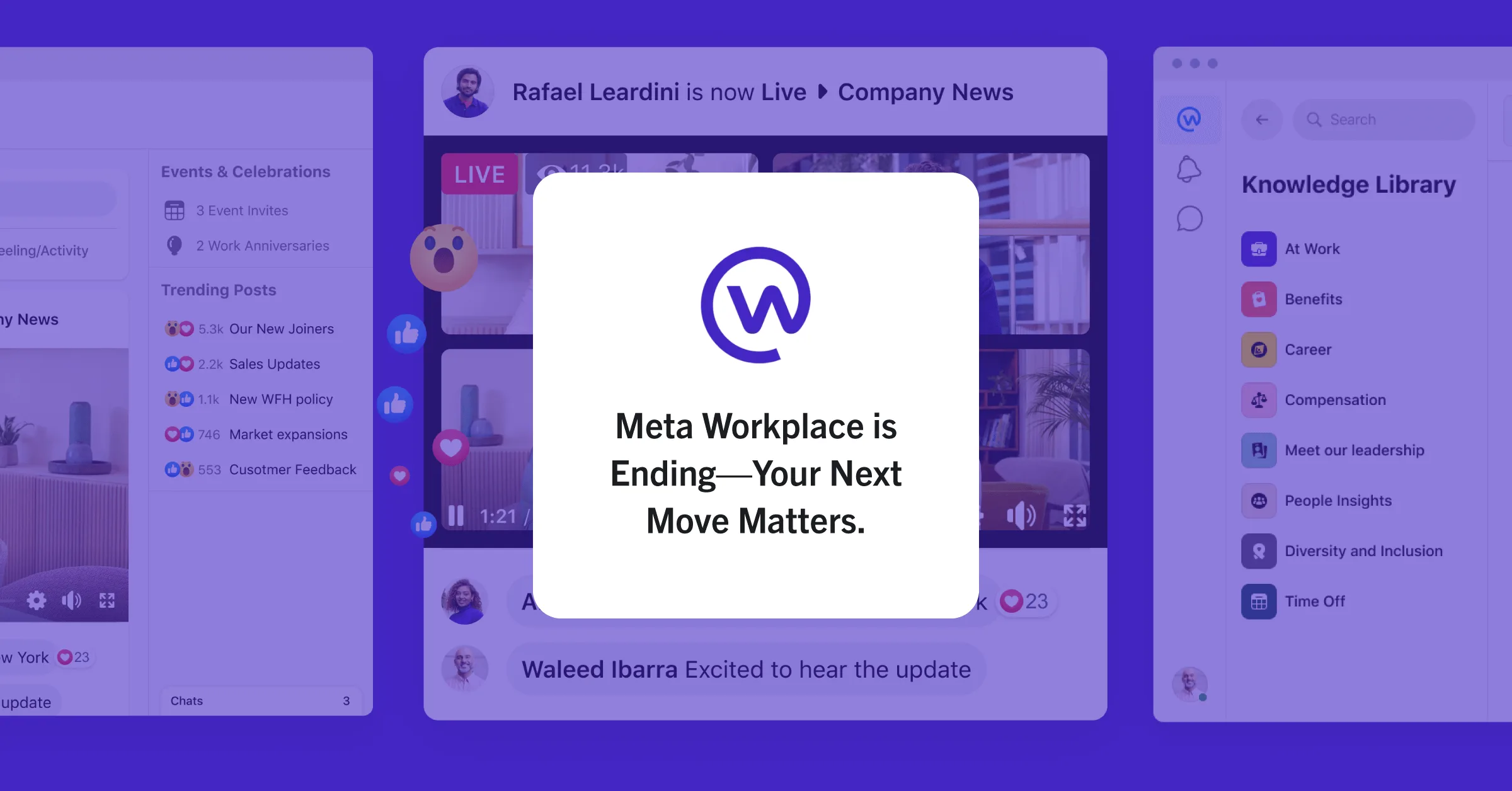 Meta Workplace is shutting down. Control your future with self-hosted collaboration.