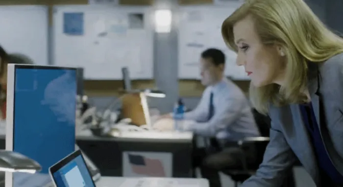 Woman Looking at Computer
