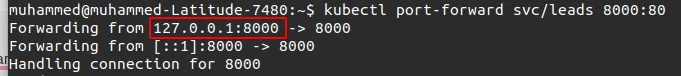 kubectl port forward