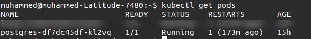 postgres running