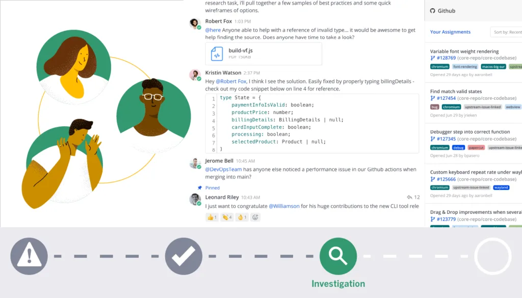 incident resolution workflow: investigation
