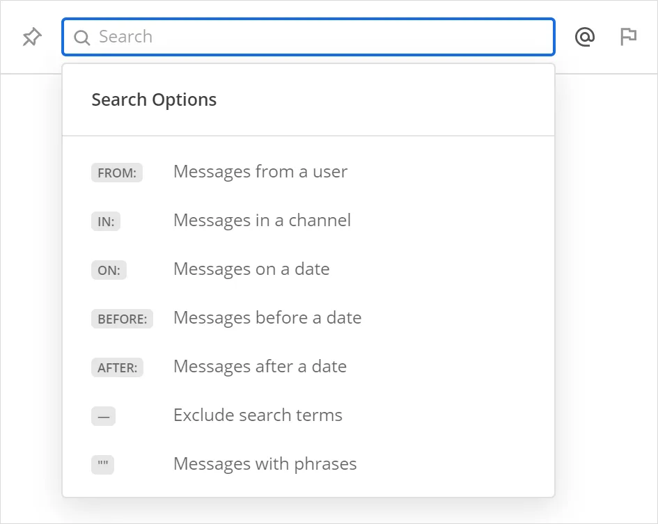 Search filters