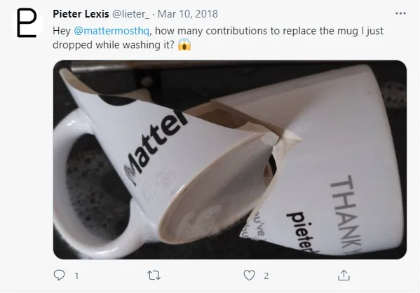 Broken mug