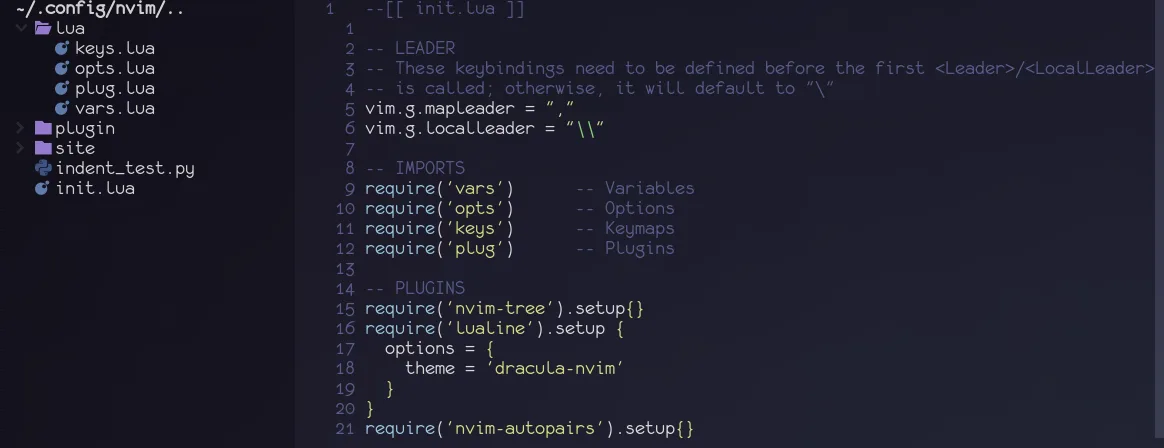 Neovim and Lua