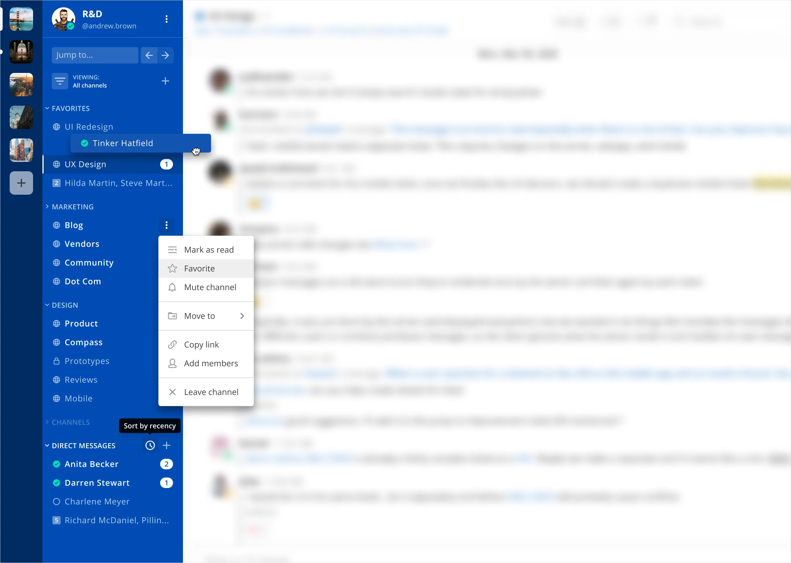 Sidebar features