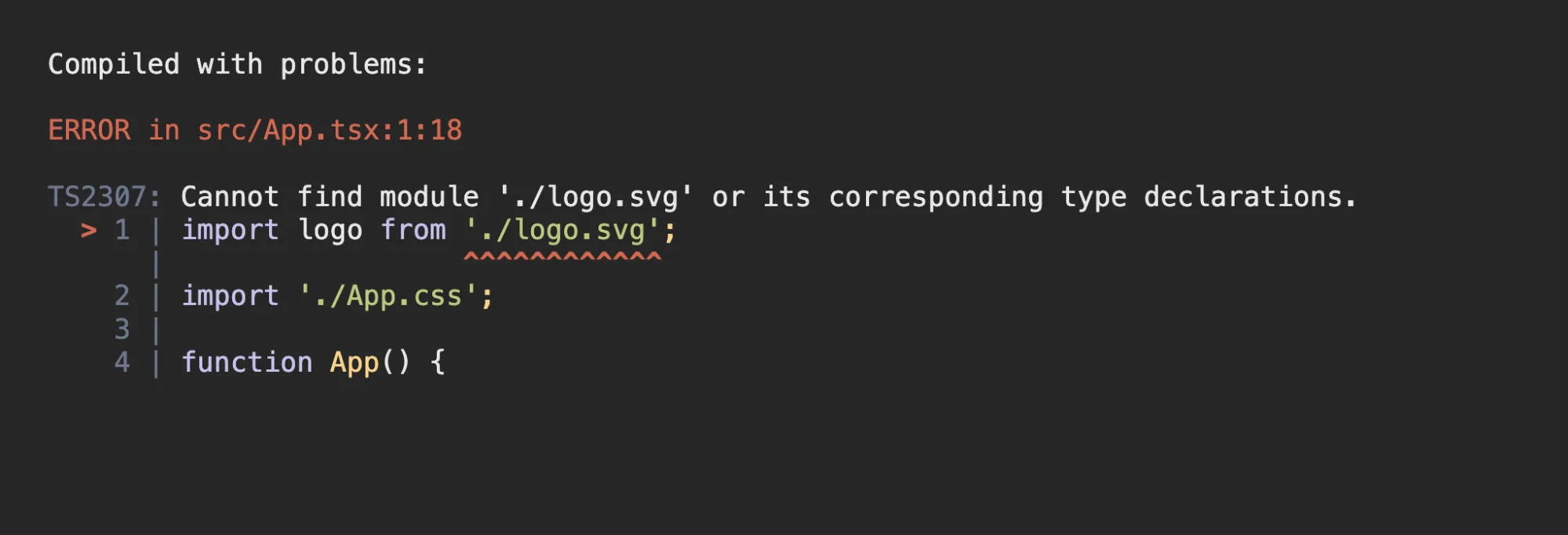 typescript missing type declarations
