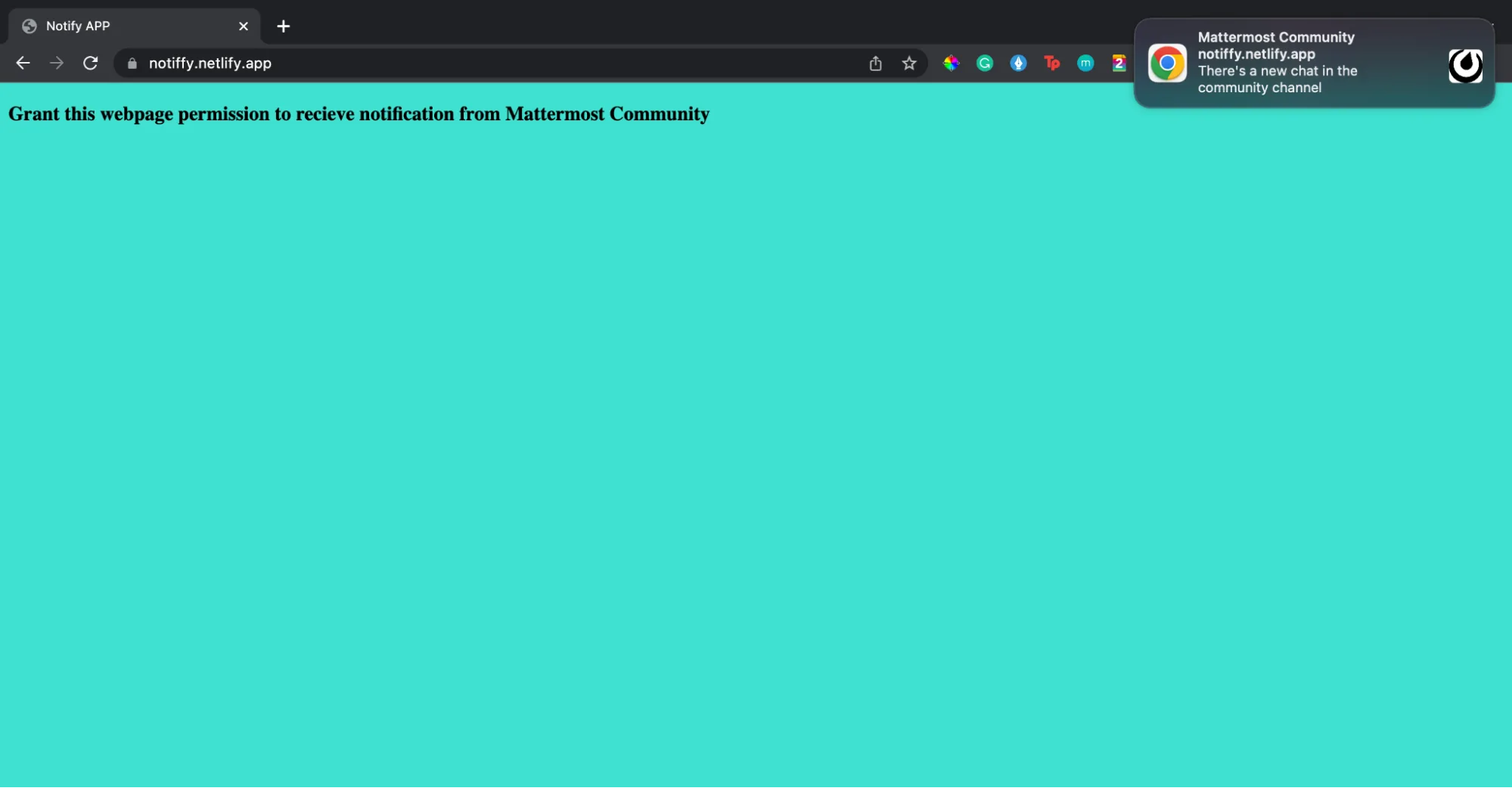 web APIs: notification demo 2